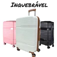 Mala de Viagem 23KG Expansível Polipropileno Inquebrável Ultra Leve Giratória 360°