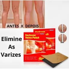 kit com 12 adesivos de varizes para alívio de dores, vasos