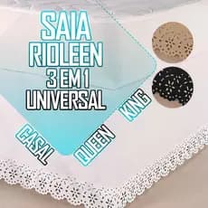 Saia 3 em 1 com Regulagem Ajustável Cabeceira Cama Box Colchobox Rioleen - Casal / Queen / King