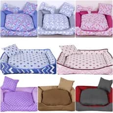Cama Caminha Pet c/ Zíper Lavável Cachorro ou Gato Diversos Modelos c/ Almofada - P / M / G