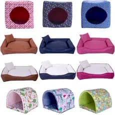 Cama Caminha Pet c/ Zíper Lavável Cachorro ou Gato Diversos Modelos - IGLU / OCA - P/ M /G