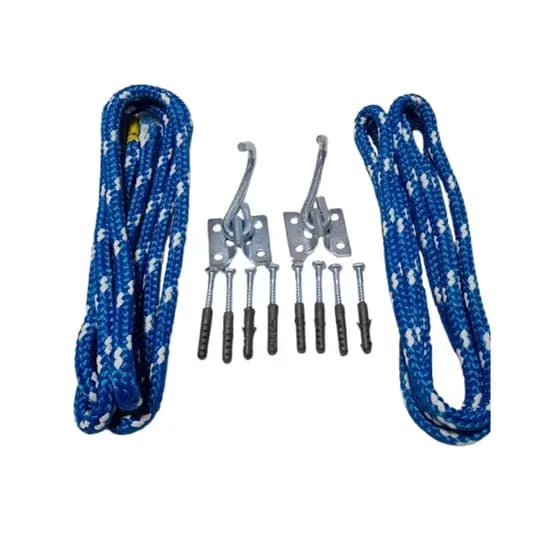 Armador De Rede Gancho 2 Pedaço De Corda 10 Mm 5 M