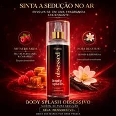 Body Splash Perfume Feminino Obsessed Similar Virgínia Fragrância Água de Colônia