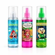 Perfume Infantil Body Splash Água De Colonia 200ml Cheiro Suave e Refrescante