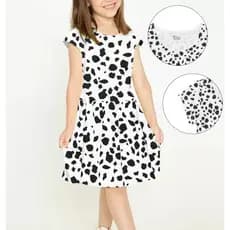 Vestido Infantil Moda Juvenil Menina Verão Manga Curta Soltinho Fresquinho Passeio Festa Leve Princesa branco