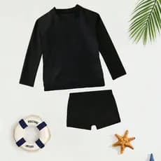 Conjunto Praia Blusa e Sunga Infantil com Proteção UV50 Menino Verão Cores Vibrantes