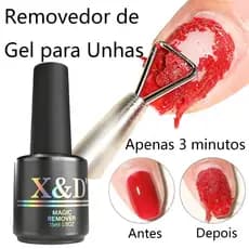 X&D Magic Removedor de Esmalte Gel 15ml Para Unhas, Remove em 3–5 Minutos, Sem Molhar ou Envolver