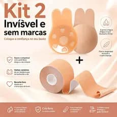 Kit 2 Conjunto para levantar o peito 1 Sutiã Rolo Adesivo + 1 par Sutiã Adesivo Pushup