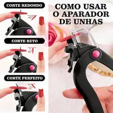 Alicate de Unhas Ajustável com Medidor, Coletor e Medição de Comprimento , Design seguro anti-respingo