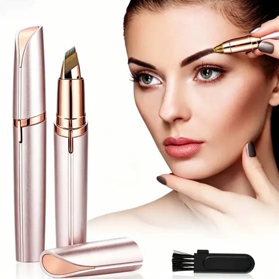 Depilador de Sombrancelha Buço Nariz Orelha Rosto Facial Elétrico Tira Pelos USB Recarregável Profissional Portátil