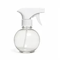 Pulverizador Borrifador Bolinha Transparente 300ml e 400ml com Gatilho para Limpeza Jardinagem