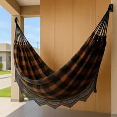 Rede de Dormir Casal 100% Algodão Reforçada 4,50m – Luxo e Conforto Modelo Jaguaruana