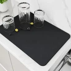 Tapete De Secagem Louças Cozinha Absorvente Antiderrapante Multiuso Escorredor