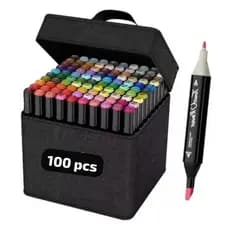12/24/36/48/60 Cores Caneta Marcadora canetinhas coloridas Kit Com Ponta Dupla/marcador touch
