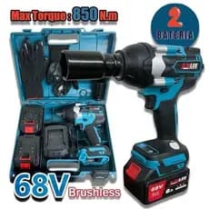 Parafusadeira E Furadeira De Impacto Solta Pneus caminhão 68v Com 2 Baterias RAPIDA ENTREGA