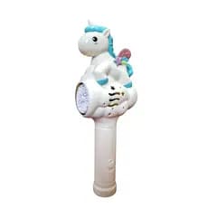Brinquedo pistola de bolhas de sabao unicornio automatico