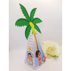 Caixa pirâmide 3d Moana Baby - Lembrancinhas - Personalizados- Caixa pirâmide - Caixinhas - Festa Moana Baby