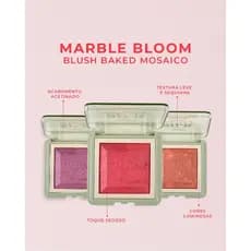Blush Marble Bloom Linha Silk Skin by Ruby Rose - Blush Iluminador Cintilante Compacto