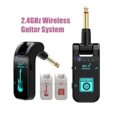 2,4ghz Recargável 8 canais de guitarra elétrica sem fio Receptor de Audio Transmitter para Instrumento elétrico Grav