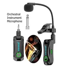 Novo WS-MIC2 2.4G Clip-On Instrumento Microfone Saxofone Sem Fio Para Sax Trompete Receptor Transmissor De Áudio