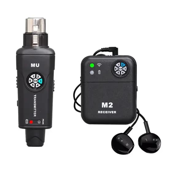 Sistema De Monitor Intra-Auricular Sem Fio De 2.4 Ghz Transmissor IEM Receptor Bodypack 6 Ch Para Ensaio De Banda De Est