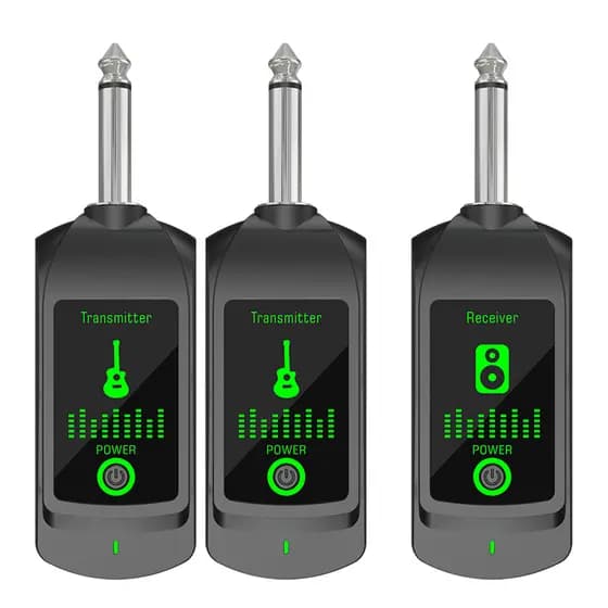 Receptor Transmissor De Sistema De Guitarra Sem Fio 2.4G Recarregável Para Captador De Baixo Eletrônica