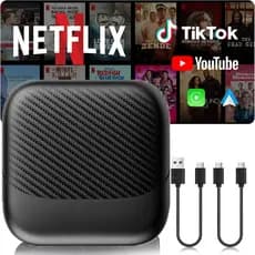 Adaptador Carplay Sem Fio 3 Em 1 E Android Automático Integrado Netflix YouTube TF Cartão Streaming De Vídeo