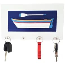 Porta chaveiro parede, Canoa de pesca, Porta chaves de parede, decoração elegante, decorativo, cozin