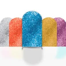 Capas de Painel Romano lantejoulas para Festa Tecido Elástico Veste Fácil Vários Modelos Aniversário e Eventos