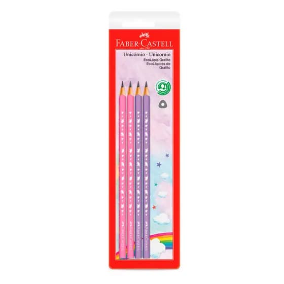 Lápis preto Unicórnio SM/935UNI\210519 com 4 unidades Faber-Castell