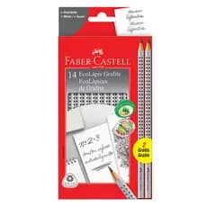 Lápis preto nr 2B 2001B/F caixa com 14 unidades Faber-Castell