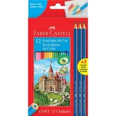 Lápis de cor 12 cores 120112+3GR Faber-Castell