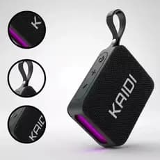 Caixinha Ideal para viagem Kaidi portatil Bluetooth