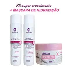 kit Crescimento  + Máscara de Hidratação | Reduz Queda, Fortalece e Estimula o Crescimento