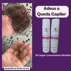 kit Shampoo e condicionador de crescimento e redução da queda de cabelo afrodite