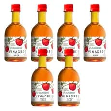 Kit 6x Vinagre De Maçã Almaromi 400ml 100% Puro Fermentado Natural Sem Glúten Para Receitas