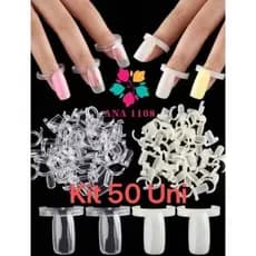 ANA1108 Kit Anel Mostruário para Esmaltes 50 Unidades Transparente/BRANCO