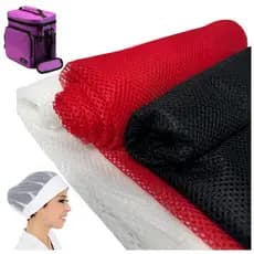 Tecido Tela Telinha Tipo Malha Arrastão Mesh Furadinha Redinha Proteção De Cabelo Culinaria
