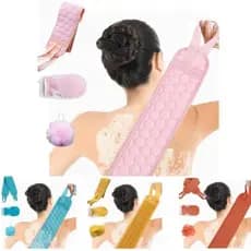 Conjunto com 3 Esponjas para Banho Limpeza e Higiene Corporal Facil e Rapido Lançamento Blogueira