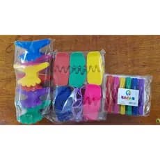 kit 60 acessórios de piranha bico de pato presilha salão tridente prendedor de cabelo