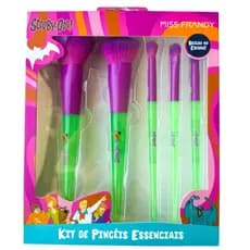 Kit Pincel Scooby Doo WS-PM25-0322 Miss Frandy 5 Pincéis Brilha no Escuro Presente Natal Aniversário