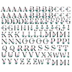 DTF Têxtil Monograma, Emblema, Letra, Alfabeto, Patch Termocolante, Letras, Imagens – Alfabeto