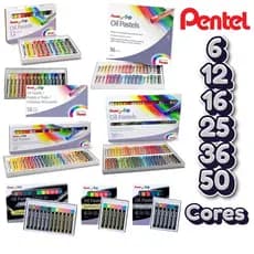 Giz Pastel Oleoso Pentel Para Desenho e trabalhos Profissionais - A escolha (Todos Modelos)