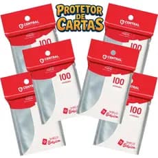 Protetor de Cartas Sleeve Central Shield 63 x 88mm Padrão Básico Transparente Pokémon Magic TCG