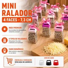 Mini Ralador 4 Faces Em Aço Inox Original Line Para Cozinha