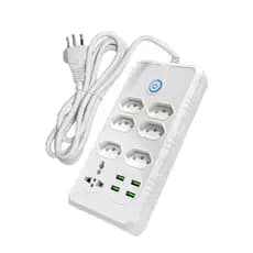 Filtro de Linha com 07 Tomadas e 04 USB Bivolt de 2 Metros Kapbom KA-7001