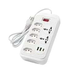 Filtro de Linha com 7 Tomadas 2 USB e TIPO -C Bivolt de 3 Metros Kapbom KA-7021