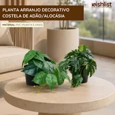 Planta Artificial Jiboia Artificial Costela de Adao Artificial Folhagem Artificial Decoracao