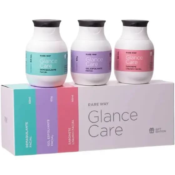 Kit Limpeza Facial Glance Care Rare Way 60ml