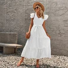 Vestido longa  leise maga princesa com forro(F2022-16)